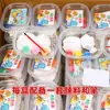 Muñeco de Yeso para Graffiti DIY Infantil, Muñeco para Colorear Blanco, Caja de Juguete Educativo de Pintura Mini Graffiti