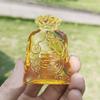 Bolsita de Dinero de Cristal Amarillo de la Fortuna Colgante para Coche Decoración para Inauguración de Negocio, Regalo de Inauguración de Casa, Decoración de Sala de Estar