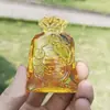 Bolsita de Dinero de Cristal Amarillo de la Fortuna Colgante para Coche Decoración para Inauguración de Negocio, Regalo de Inauguración de Casa, Decoración de Sala de Estar