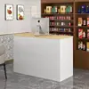 Balcão de Caixa Comercial para Loja de Roupas Simples Balcão de Recepção de Salão de Beleza Balcão de Caixa Pequeno para Loja de Roupas Femininas