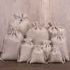 Bolsa de cordón de lino sintético al por mayor de Amazon, bolsa de lino compuesto para vino tinto, cordón de mano, bolsa de almacenamiento de brocado para juegos culturales