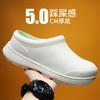 Zapatos de chef transpirables antideslizantes impermeables y resistentes al aceite zapatos de cocina para hombre primavera y otoño zapatos de trabajo zapatos de enfermera zapatos para la lluvia zapatos acuáticos para mujer negro