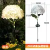 Nuevas Luces Solares para Jardín Exteriores Impermeables Decoración de Jardín Paisaje Césped Exterior Luces de Flor de Hortensia