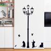 Fábrica de venta al por mayor de pegatinas de pared nueva serie Gato Negro combinación removible dibujos animados gato negro pegatinas de pared decorativas