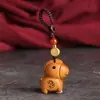 Llavero de Caballo de Sándalo Año del Caballo del Zodiaco Colgante para Teléfono Móvil Decoración de Llavero de Coche de Alta Gama Colgante para Bolso Cadena de Llaves Año Nuevo