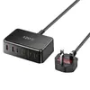 Cargador de Escritorio Nuevo de 120W 4C2A Cargador de Nitruro de Galio Pd 120W Popular Transfronterizo Adaptador de Escritorio de 6 Puertos