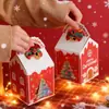 Decoración Navideña para Cupcakes Bobo Tapa de Borde Grueso para Tazas Bobo Caja de Empaque Portátil para Nochebuena Caja de Regalo