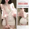 Lingerie sexy, vestido de renda com decote em V profundo de puro desejo, revelando o peito, sexy e sedutor, transparente, conjunto de pijamas sem remoção 2984