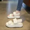 Sandalias Deportivas de Suela Gruesa para Mujer, Nuevo Estilo Verano 2026, Versátiles, Gama Alta, Velcro, Plataforma, Suela Suave, Zapatos Casuales de Playa