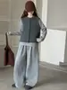 Conjunto Elegante de Tres Piezas para Niñas de Principios de Otoño 2026 Nuevo Estilo Niñas Grandes Muy Atractivo Estilo Coreano Chaleco Conjunto de Ropa de Otoño