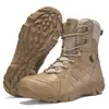 Botas de Combate Super Ligeras para Hombre Piel de Vaca Impermeables Zapatos de Senderismo Deportivos Transpirables Botas Tácticas del Desierto para Exteriores Senderismo Entrenamiento Venta al por Mayor