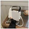 Estilo ocidental simples casual retro 2024 impresso quadrado verão nova moda ombro crossbody portátil pequena quadrada bolsa feminina