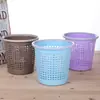 En stock innovador bote de basura hueco multicolor sin tapa Venta al por mayor Oficina empresa aro de presión papelera bote de basura de baño