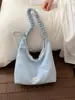 Bolso Grande de Capacidad Estilo Coreano de Nicho para Mujer 2026 Nueva Moda Bolso Cruzado Plegado Dopamina Bolso Tote de Estrella de Moda