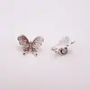 Cuentas Espaciadoras de Mariposa Electroplateadas de Aleación Hechas a Mano para Bisutería DIY Accesorios Pulsera Collar Materiales Fabricante Mayorista