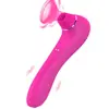 Vibrador de Carga Magnética USB con Función de Lamedor de Lengua de 10 Frecuencias, Mini Vibrador Masajeador Femenino de Doble Uso