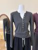 Suéter de Punto Sencillo y Elegante con Cuello en V para Mujer 2025 Nuevo Otoño Estilo Casual Ajuste Delgado Top Versátil
