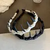 Diadema Irregular Plisada de Lunares para Mujer, Nuevo Pasador Antideslizante para el Cabello, Accesorio para la Cabeza, Salida Diaria, Temperamento Suave y Sencillo, Cabeza Versátil