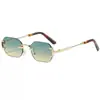 Gafas de Sol de Gama Alta, Mismo Estilo que las Celebridades de Internet, Gafas de Sol Pequeñas con Montura Recortada para Mujer, Gafas de Sol de Moda y con Estilo, Amaru