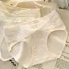 Renda Macia Tecelã de Sonhos~Calcinhas de Renda Fofas para Meninas, Novo Modelo 2026, Calcinhas Femininas Respiráveis de Algodão Puro Que Não Subam