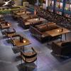 Barra de Limpieza de Viento Industrial Mesa y Silla Combinación KTV Bar Restaurante de Barbacoa Restaurante Soporte para Tarjetas Cafetería Tienda de Té con Leche Sofá Soporte para Tarjetas