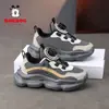 Zapatos para Niños Babudou Primavera y Otoño 2026 Nuevos Zapatos Deportivos de Cuero Impermeables para Niños Zapatos de Correr para Niños de Otoño e Invierno