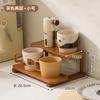 Nuevo Estante de Almacenamiento de Escritorio, Estante Pequeño para Juego de Té, Encimera de Mesa de Comedor, Taza de Café, Vaso de Agua, Portavasos, Almacenamiento de Vasos