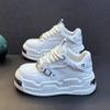 Zapatos Europeos para Hombre Transfronterizos, Zapatos Blancos, Tenis de Moda de Suela Gruesa, Zapatos de Plataforma para Aumentar la Altura, Zapatos Casuales de Moda