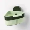 Cesta de Drenaje Triangular con Ventosa Cesta de Drenaje para Fregadero Cesta Filtro para Residuos de Comida de Cocina Doméstica Cesta de Drenaje para Limpieza de Frutas