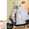 Recubrimiento Impermeable de Cuerpo Completo Capa de Verano para Vehículo Eléctrico Cubierta a Prueba de Viento Parasol Cubierta a Prueba de Viento para Bicicleta Eléctrica Cortina Lateral Artesanía