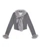Cárdigan Camiseta de Punto con Cuello en V Deshilachado Estilo Coreano Ajuste Delgado para Mujer Otoño Invierno Harajuku Puro Deseo Chica Caliente Sexy Top Ropa Exterior de Moda