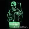 Lámpara de Mesa 3D Serie Harry Potter Luz LED Regalo, Luz Nocturna Visual Tridimensional Colorida con Proyección de Luz Ajustable Magia