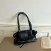 Bolsa de Alta Qualidade para o Dia a Dia Grande Capacidade Feminina 2026 Nova Retro Marrom Melade Bolsa de Ombro Única Bolsa Tote de Mão