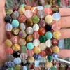 12mm Piedra Natural Ágata Cristal Disco Cuentas Sueltas Pulsera DIY Collar Accesorios de Joyería Cuentas Semiacabadas Venta al por Mayor