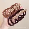 Cuerda Negra Simple para el Cabello, Gama Alta, Goma Elástica de Alta Elasticidad, Goma para el Cabello, Sin Marca, Sin Daño al Cabello, Goma para el Cabello, Accesorio Versátil para el Cabello para la Vida Diaria de las Mujeres