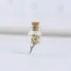 Japonês e Coreano Mais Vendidos Fresco e Doce Garrafa de Vidro de Garrafa de Deriva Trevo de Quatro Folhas Dente-de-Leão Flor Real Flor Seca Colar Modelo de Melhor Amiga