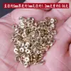 Latón Color Natural Accesorios Rueda Ranurada Redonda Brillante Mate Espaciador de Cuentas Junta Accesorios para Pulsera DIY Pulsera