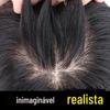 Xuchang peruca nano Ice Silk Screen patch de cabelo respirável leve cabelo branco cobrindo invisível testa cabeça peruca de cabelo real para as mulheres