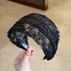 Diadema ancha de encaje retro estilo francés, simple y a la moda, pinza para el pelo versátil, diadema de lujo ligero y de alta gama, accesorio para el cabello