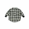 Ropa para Niños Estilo Japonés y Coreano Camisa de Cuadros Guapa para Niño Camisa de Manga Larga para Niños Ropa de Primavera y Otoño para Bebé Algodón Puro