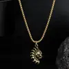 Collares de Moda Europeos y Americanos de Venta Caliente Transfronterizos, Asimétricos de Sol y Luna de Gama Alta para Hombres y Mujeres, Collares Sencillos Versátiles y Personalizados