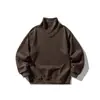 Ropa de Hombre Fengshe / Otoño 2026 Nuevo Suéter de Punto con Cuello Alto para Hombre Holgado Retro Japonés Sudadera Pulóver para Parejas