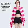 Toalha de Praia de Veludo de Microfibra Dupla Face, Absorvente, de Secagem Rápida, Estampada para Viagem, Natação, Banho, Fitness