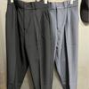 Pantalones de traje con velcro en los tobillos para hombre, pantalones de traje cortos de primavera y otoño, pantalones casuales versátiles, pantalones harén sueltos