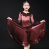 Ropa de Baile Latino para Niñas Ropa de Competición Ropa de Alta Gama Competición Profesional Infantil Otoño e Invierno Infantil Estilo Nuevo Internacional 2024