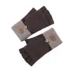 Guantes de Medio Dedo Abatibles Transfronterizos para Protección contra el Frío Ciclismo Guantes Tejidos Táctiles Lana de Alpaca Guantes de Lana Cálidos Venta al por Mayor