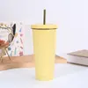 Amazon Taza con Popote de Acero Inoxidable 304 Portátil de Gran Capacidad para Café Montaje en Coche Termo con Popote Taza de Oficina
