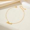 Temperamento S925 Lenguaje de Amor Romántico Tobillera de Plata Femenina Coreana Nicho Fresca Moda Joyería de Plata Esterlina para Novia