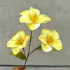 Fábrica de Origen Venta al por Mayor Adornos Decorativos Abiertos de Doble Pétalo Hotel Rama Única Auditorio de Bodas Flor Tulipán Flor Artificial