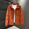 Estilo Sencillo Diario Juventud Primavera Otoño Nuevo Casual con Capucha Versátil Guapo Moda Cremallera Chaqueta Cardigan